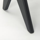 Arvin 59.1L x 17.7W x 18.1H Black Wooden Bench from Mercana - Luna Furniture