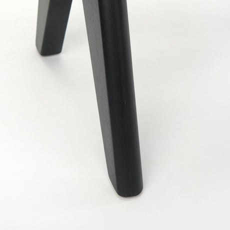 Arvin 21.7L x 17.7W x 18.1H Black Wooden Stool from Mercana - Luna Furniture