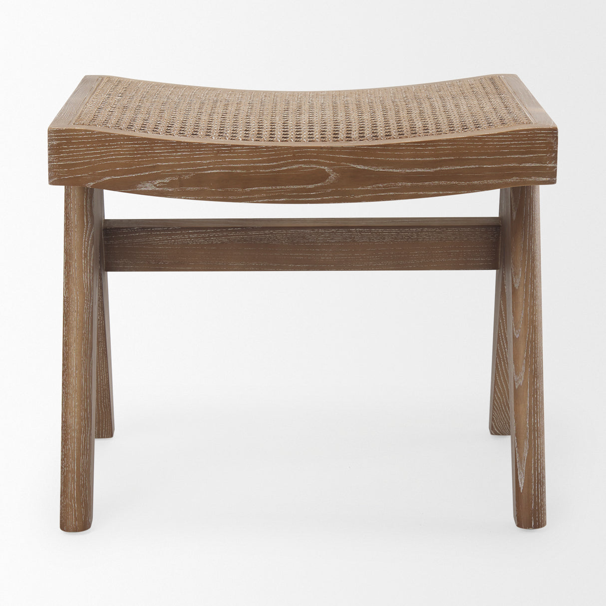 Arvin 21.7L x 17.7W x 18.1H Medium Brown Wooden Stool from Mercana - Luna Furniture