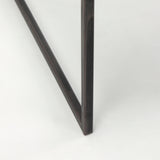 Ronin 22"H Square 2-Tier Wood w/ Black Metal Accent Table from Mercana - Luna Furniture