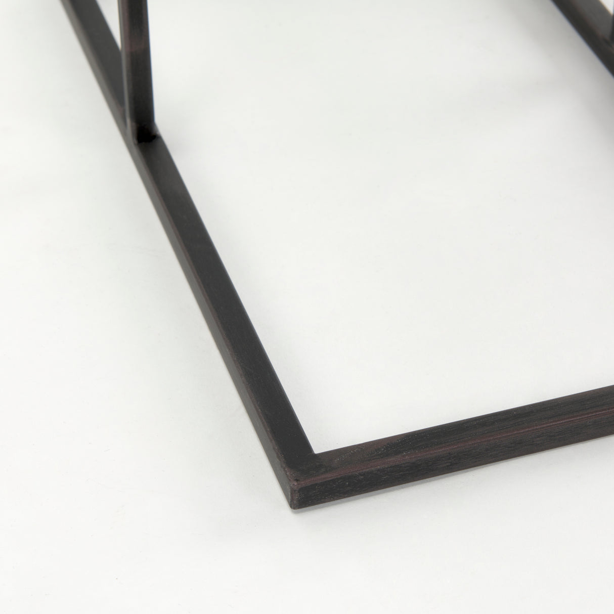 Ronin 25"H Rectangle 2-Tier Wood w/ Black Metal Accent Table from Mercana - Luna Furniture