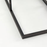 Ronin 25"H Rectangle 2-Tier Wood w/ Black Metal Accent Table from Mercana - Luna Furniture