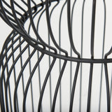Shani Set of 2 Round, Black Metal w/ Glass, Accent Tables from Mercana - Luna Furniture