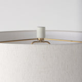 Javier 18.0L x 18.0W x 30.75H Light Base W/Cream Shade Table Lamp from Mercana - Luna Furniture