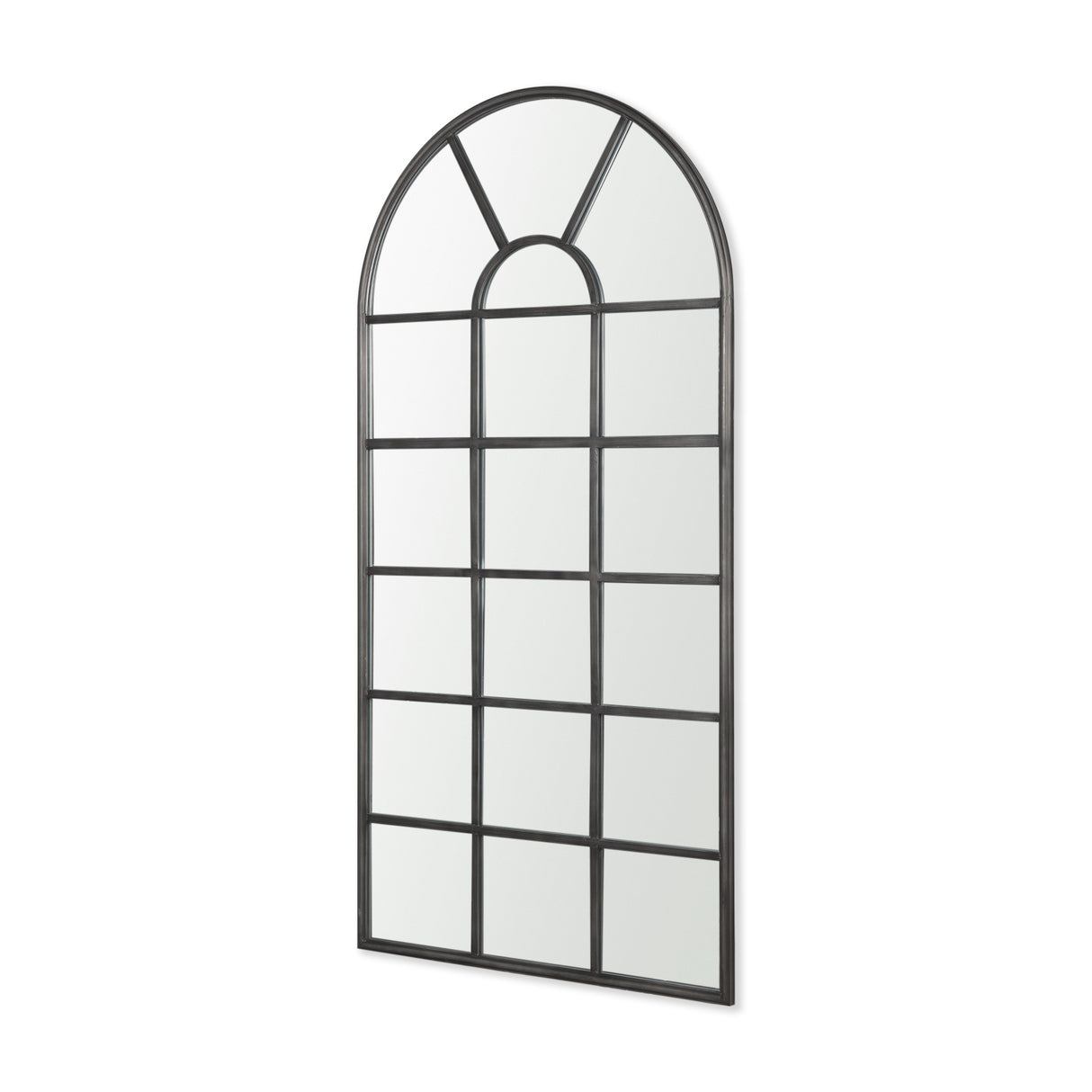 Dionne 31.9L x 1.1W x 63.0H Black Iron Wall Mirror from Mercana - Luna Furniture