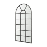 Dionne 31.9L x 1.1W x 63.0H Black Iron Wall Mirror from Mercana - Luna Furniture