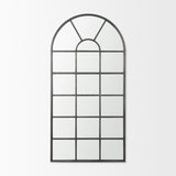 Dionne 31.9L x 1.1W x 63.0H Black Iron Wall Mirror from Mercana - Luna Furniture