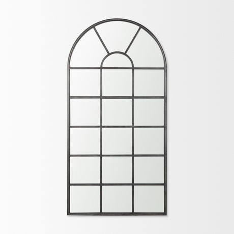 Dionne 31.9L x 1.1W x 63.0H Black Iron Wall Mirror from Mercana - Luna Furniture