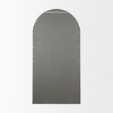 Dionne 31.9L x 1.1W x 63.0H Black Iron Wall Mirror from Mercana - Luna Furniture
