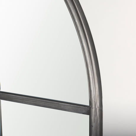 Dionne 31.9L x 1.1W x 63.0H Black Iron Wall Mirror from Mercana - Luna Furniture