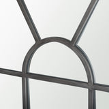 Dionne 31.9L x 1.1W x 63.0H Black Iron Wall Mirror from Mercana - Luna Furniture