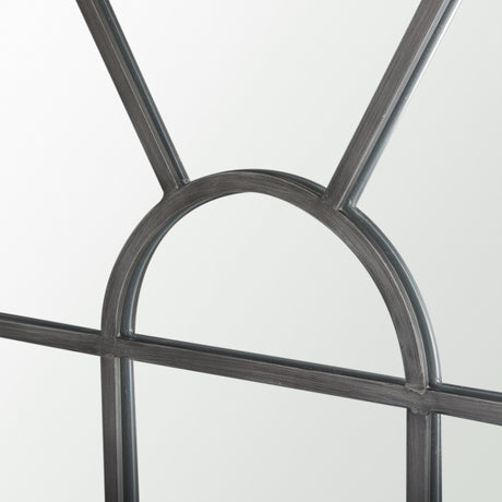 Dionne 31.9L x 1.1W x 63.0H Black Iron Wall Mirror from Mercana - Luna Furniture