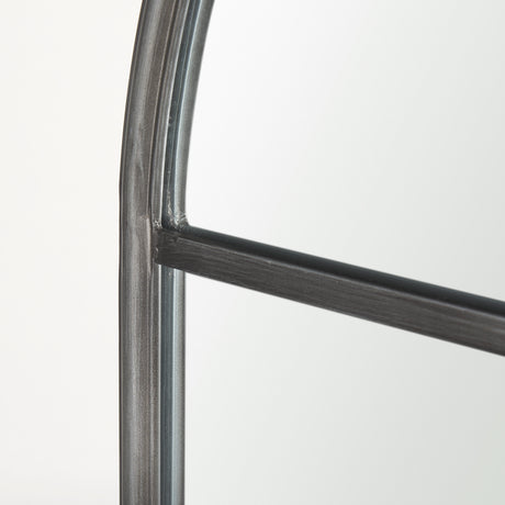 Dionne 31.9L x 1.1W x 63.0H Black Iron Wall Mirror from Mercana - Luna Furniture