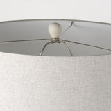 Cato 20.0L x 20.0W x 33.5H Cream Base W/White Shade Table Lamp from Mercana - Luna Furniture