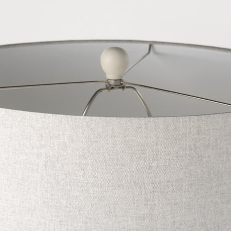 Cato 20.0L x 20.0W x 33.5H Cream Base W/White Shade Table Lamp from Mercana - Luna Furniture