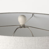Cato 20.0L x 20.0W x 33.5H Cream Base W/White Shade Table Lamp from Mercana - Luna Furniture