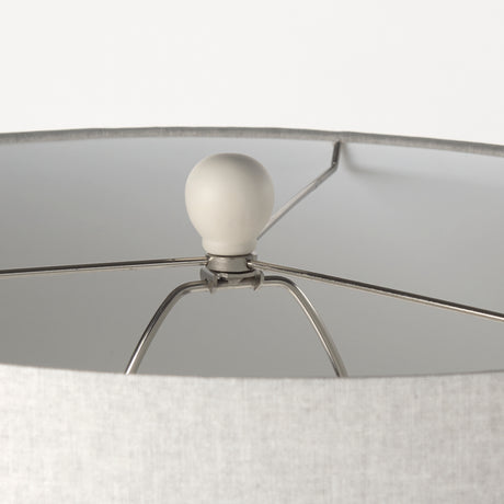 Cato 20.0L x 20.0W x 33.5H Cream Base W/White Shade Table Lamp from Mercana - Luna Furniture