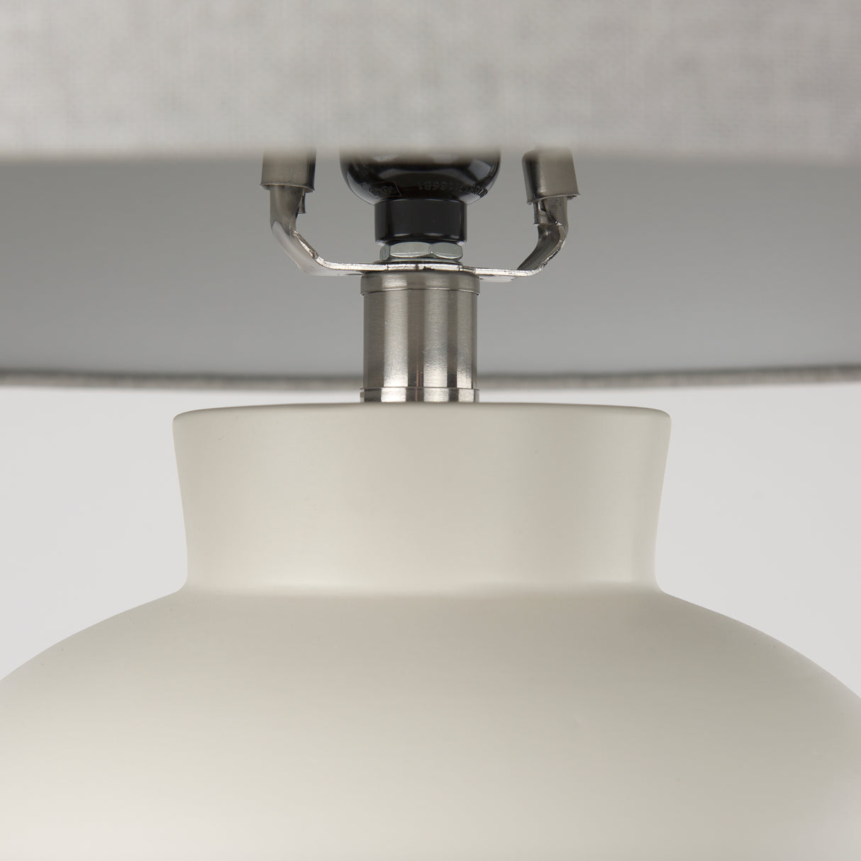 Cato 20.0L x 20.0W x 33.5H Cream Base W/White Shade Table Lamp from Mercana - Luna Furniture