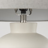 Cato 20.0L x 20.0W x 33.5H Cream Base W/White Shade Table Lamp from Mercana - Luna Furniture