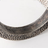 Rafiki Two Blackened Silver Hammered Finish Metal Conjoined Circles from Mercana - Luna Furniture