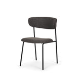 Corey Dining Chair w/ Gray Fabric & Matte Black Metal, Set of 2 from Mercana - Luna Furniture