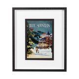 Blue Mountain by Simeng a Framed Art Print Matted under Glass from Mercana - Luna Furniture