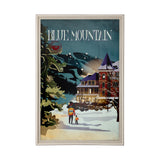 Blue Mountain by Simeng a Framed Art Print Matted under Glass from Mercana - Luna Furniture