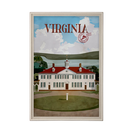 Virginia Go USA (XL) by Mercana Studio a Hand Embellished Decograph Framed Art Print under Glass from Mercana - Luna Furniture