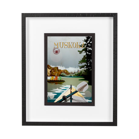 Muskoka Go Canada (M) by Merana Studio a Framed Art Print Matted under Glass from Mercana - Luna Furniture