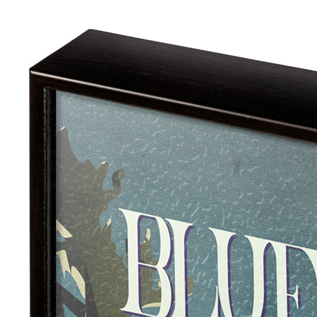 Blue Mountain by Mercana Studio a Hand Embellished Textured Framed Art Print from Mercana - Luna Furniture