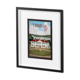 Virginia Go USA (M) by Mercana Studio a Framed Art Print Matted under Glass from Mercana - Luna Furniture