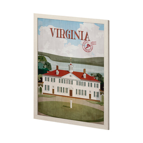 Virginia Go USA (L) by Mercana Studio a Hand Embellished Decograph Framed Art Print from Mercana - Luna Furniture