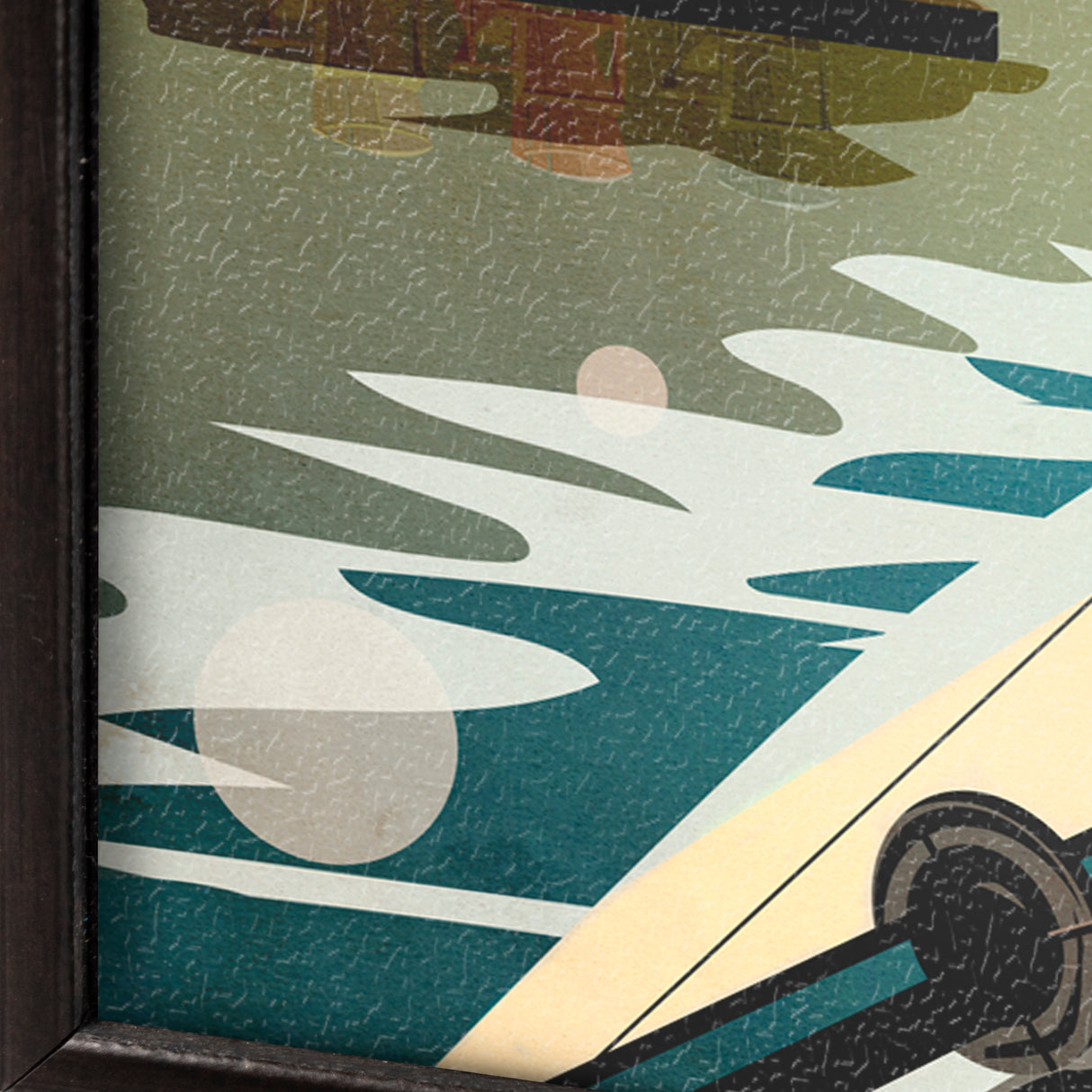 Muskoka Go Canada (SM) by Mercana Studio a Hand Embellished Decograph Framed Art Print from Mercana - Luna Furniture