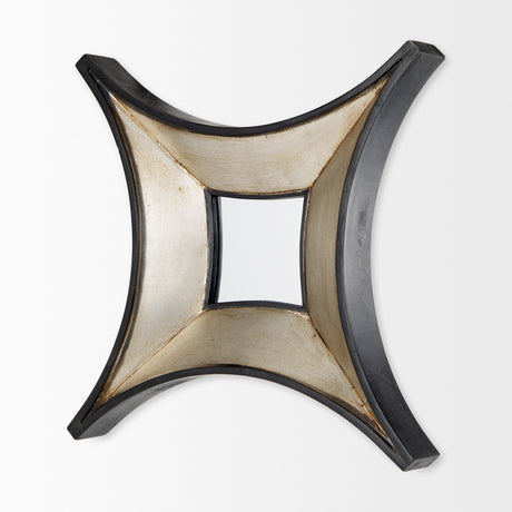 Ovallas 17L x 17H Star Champagne Wood Frame Mirror from Mercana - Luna Furniture