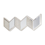 Cheveronna 36x12 Silver W/Antiquing Wood Frame Mirror from Mercana - Luna Furniture