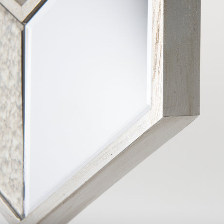 Cheveronna 36x12 Silver W/Antiquing Wood Frame Mirror from Mercana - Luna Furniture