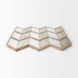 Cheveronna 36x12 Light Brown Wood Frame Mirror from Mercana - Luna Furniture