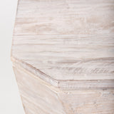 Esagono Octagonal Reclaimed Wood End/Side Table w/ Storage from Mercana - Luna Furniture