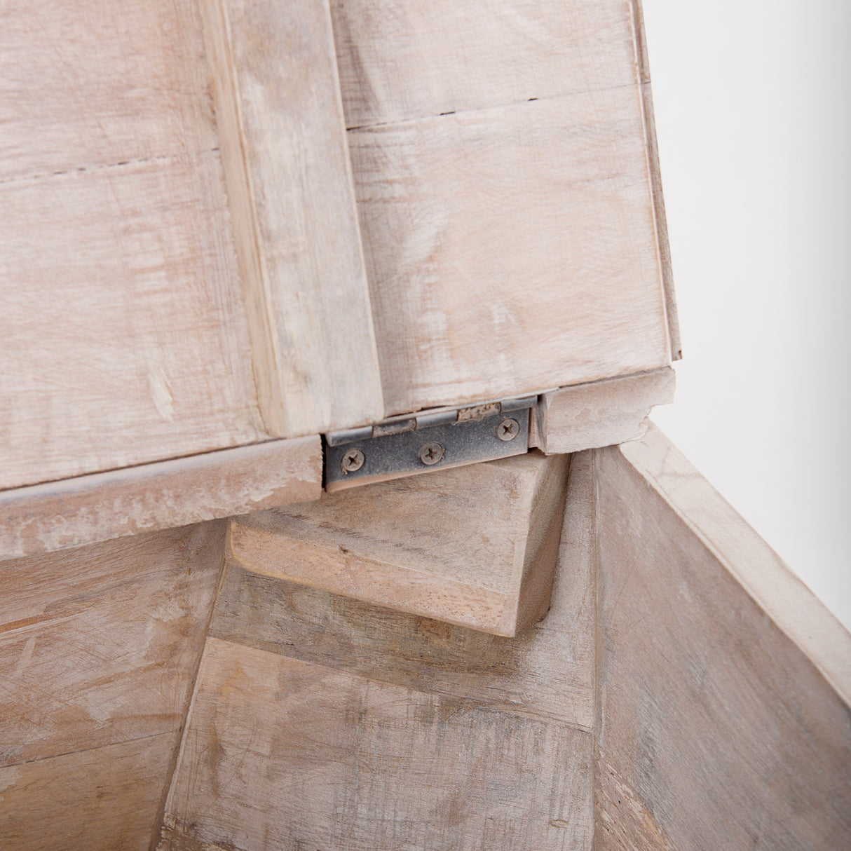 Esagono Octagonal Reclaimed Wood End/Side Table w/ Storage from Mercana - Luna Furniture