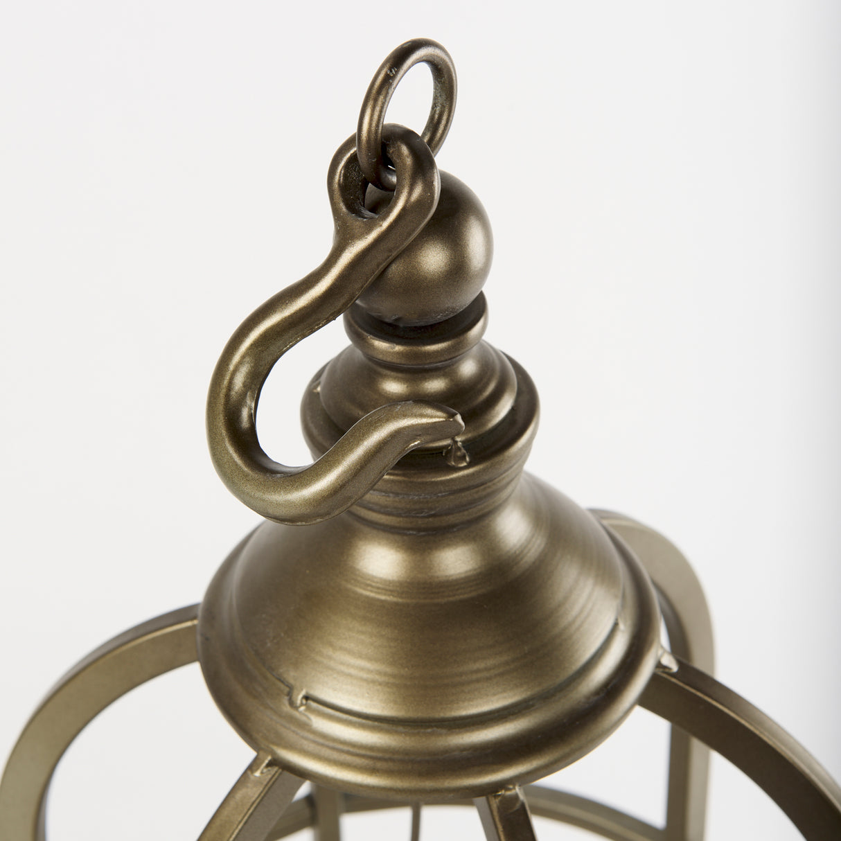 Gerson I Large Cage-Style Gold Metal Candle Holder Lantern from Mercana - Luna Furniture