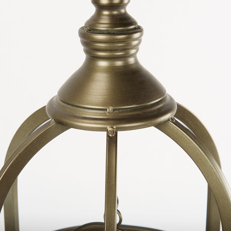 Gerson I Large Cage-Style Gold Metal Candle Holder Lantern from Mercana - Luna Furniture