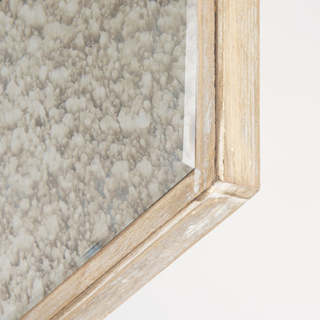 Cheveronna 36x12 Light Brown Wood Frame Mirror from Mercana - Luna Furniture