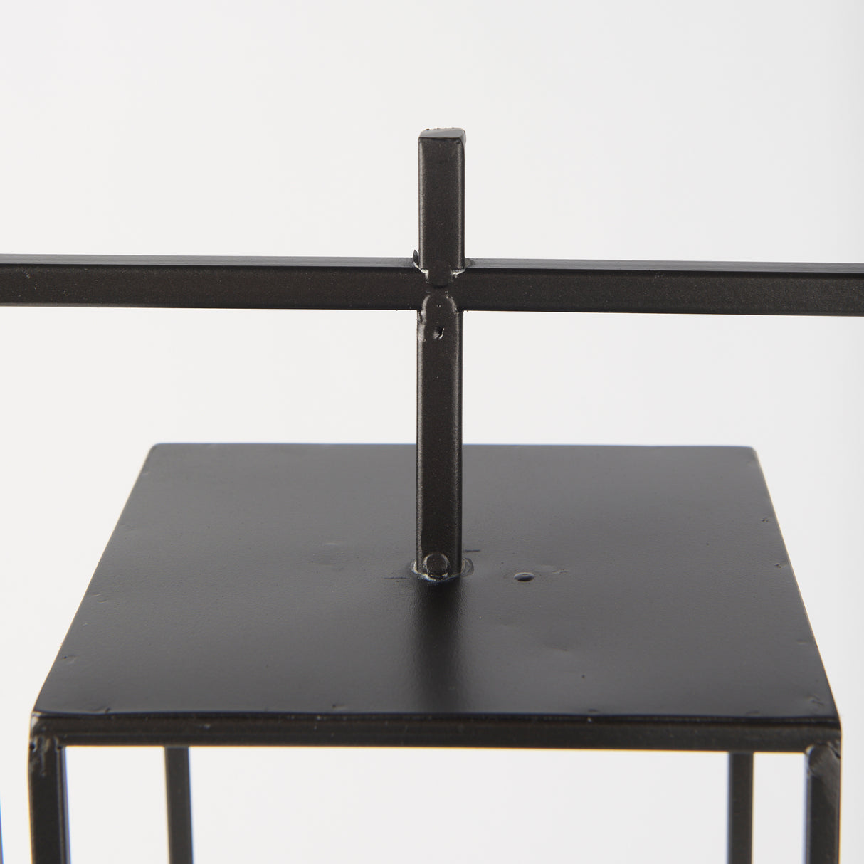 Albus I Large Black Metal Rectangular Table Candle Holder from Mercana - Luna Furniture