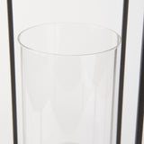 Albus I Large Black Metal Rectangular Table Candle Holder from Mercana - Luna Furniture
