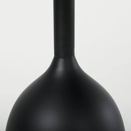 Talulla 16.5L x 16.5W x 19.7H Matte Black Metal Accent Table from Mercana - Luna Furniture