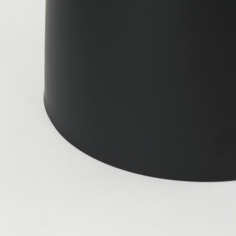 Talulla 16.5L x 16.5W x 19.7H Matte Black Metal Accent Table from Mercana - Luna Furniture