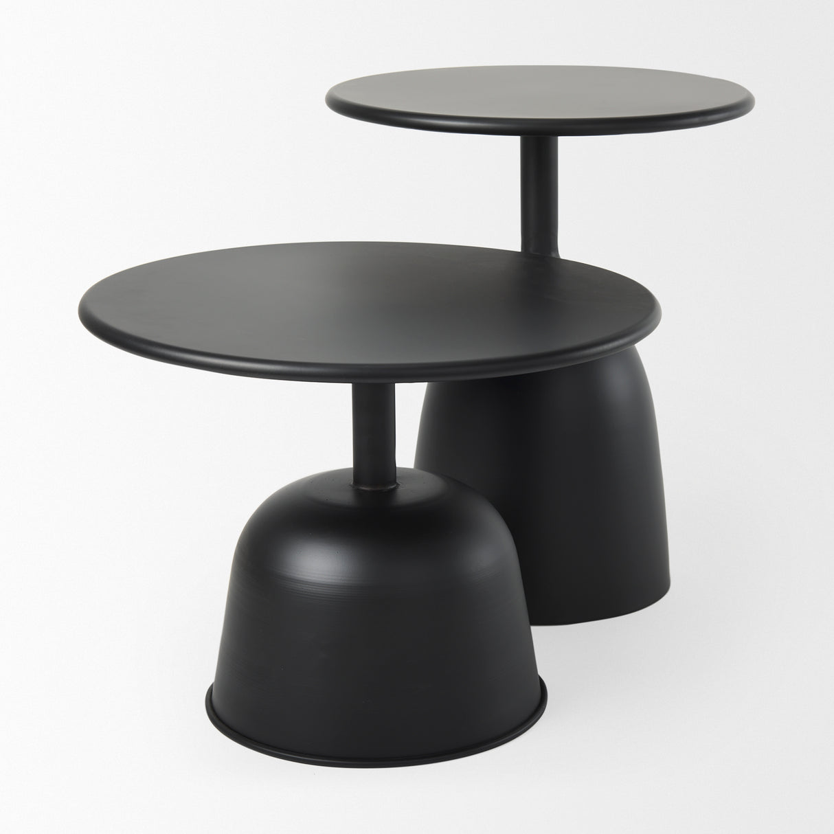 Talulla 16.5L x 16.5W x 19.7H Matte Black Metal Accent Table from Mercana - Luna Furniture