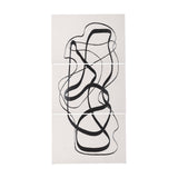 Free Lines Creamy (Set of 3) by Mercana Studio a Hand Embellished Textured Canvas from Mercana - Luna Furniture