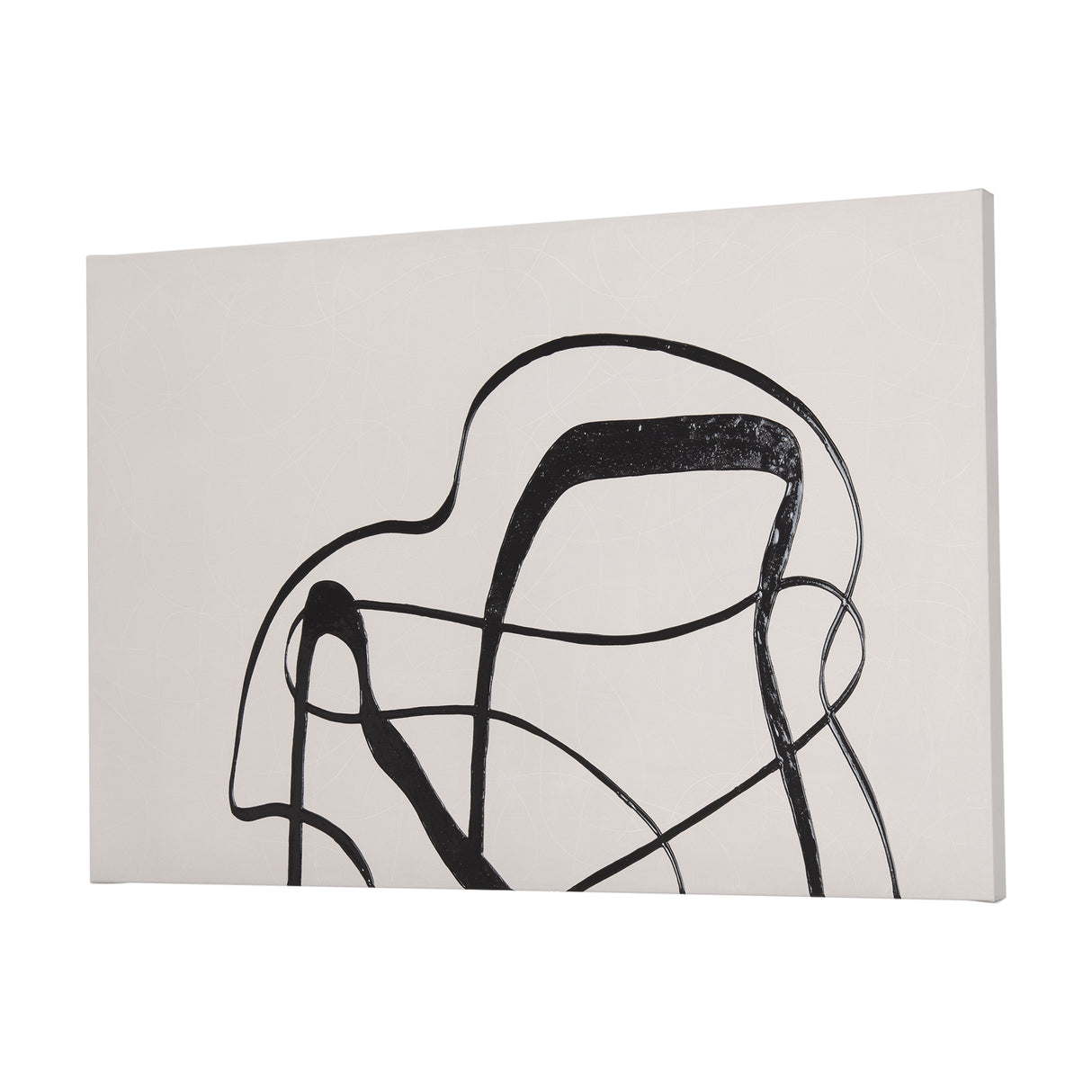 Free Lines Creamy (Set of 3) by Mercana Studio a Hand Embellished Textured Canvas from Mercana - Luna Furniture