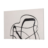 Free Lines Creamy (Set of 3) by Mercana Studio a Hand Embellished Textured Canvas from Mercana - Luna Furniture